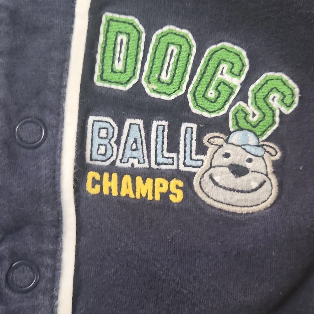 Carter's Bulldogs baseball league camp 6 months long sleeves shirt
